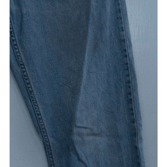 Levis 505 Regular Fit Light‎ Blue Jeans **THRASHED** 36x34 - Picture 3 of 8